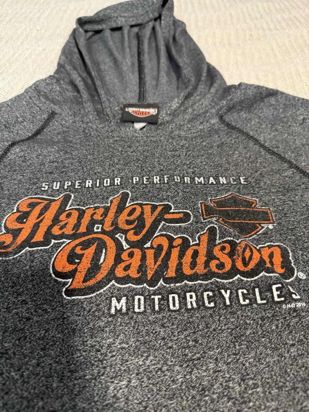 Harley Davidson Barnett El Paso TX Men’s M Gray Pullover Hoodie Motorcycle